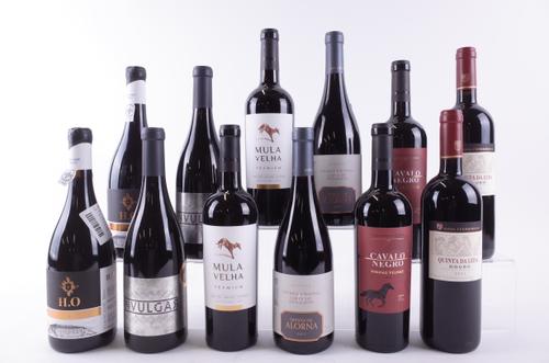 TWELVE BOTTLES PORTUGUESE RED WINE
