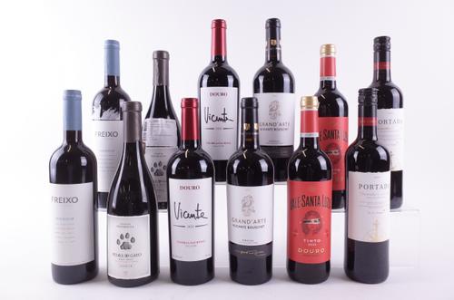 TWELVE BOTTLES PORTUGUESE RED WINE