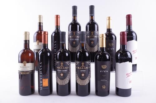 TEN BOTTLES MOLDOVAN, CYPRIOT, ROMANIAN AND GEORGIAN RED AND TWO WHITE WINE