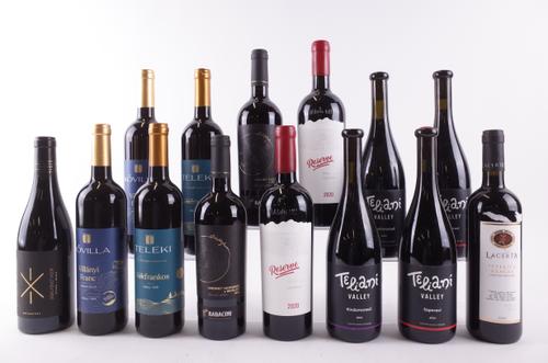 FOURTEEN BOTTLES ROMANIAN, GEORGIAN, MOLDOVAN AND HUNGARIAN RED WINE