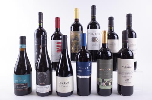 TWELVE BOTTLES BRAZILIAN, ARGENTINIAN AND MEXICAN RED WINE
