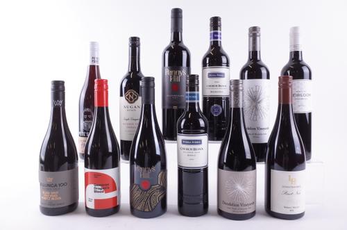 TWELVE BOTTLES AUSTRALIAN RED WINE