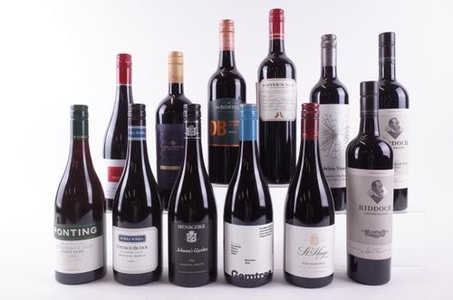 TWELVE BOTTLES AUSTRALIAN RED WINE