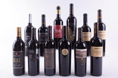 TWELVE BOTTLES CANADIAN RED WINE