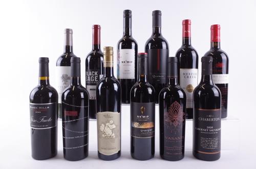 TWELVE BOTTLES CANADIAN RED WINE