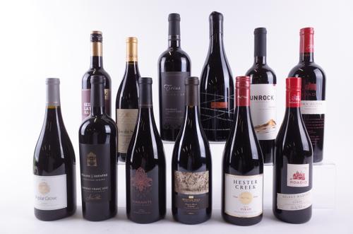TWELVE BOTTLES CANADIAN RED WINE