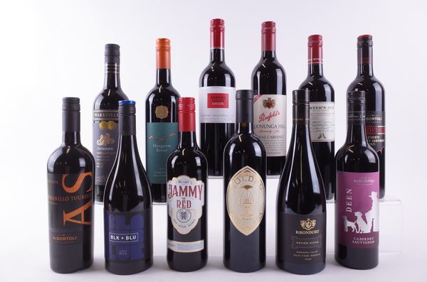 TWELVE BOTTLES AUSTRALIAN RED WINE