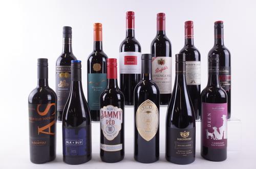 TWELVE BOTTLES AUSTRALIAN RED WINE