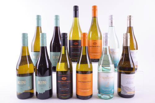 TWELVE BOTTLES NEW ZEALAND WHITE WINE