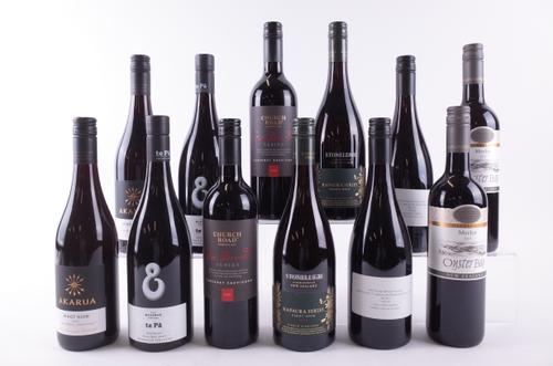 TWELVE BOTTLES NEW ZEALAND RED WINE