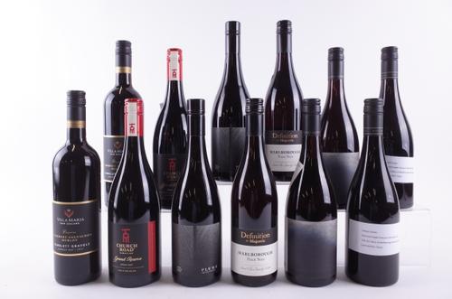 TWELVE BOTTLES NEW ZEALAND RED WINE