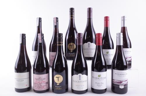 TWELVE BOTTLES NEW ZEALAND RED WINE