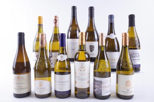 TWELVE BOTTLES FRENCH WHITE WINE