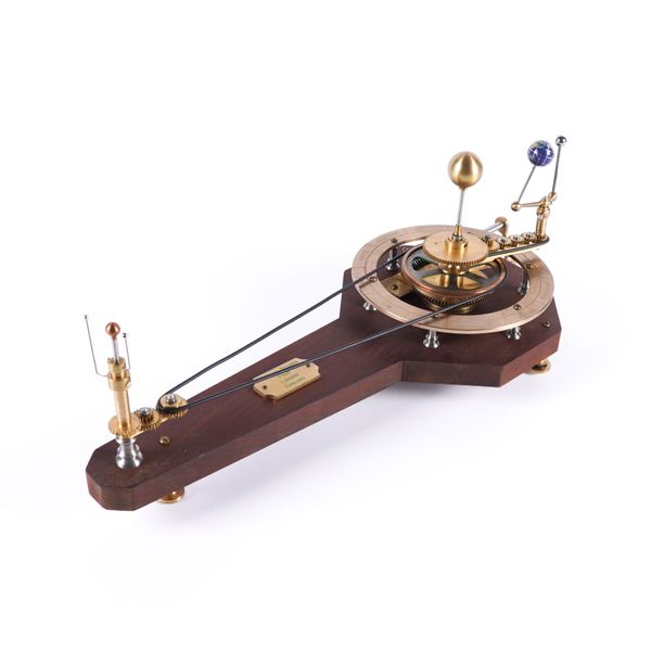 TIMOTHY STAINES: A MODERN HARDWOOD AND BRASS ORRERY MODEL