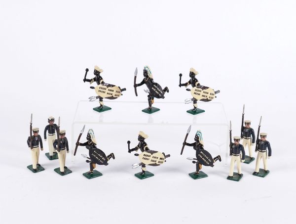 A GROUP OF VARIOUS LEAD AND METAL BOXED SOLDIER SETS INCLUDING BLENHEIM MILITARY MODELS, ZULUS, U.S NAVAL ACADEMY AND ANOTHER, AND ASSORTED OTHER BOXED MODELS