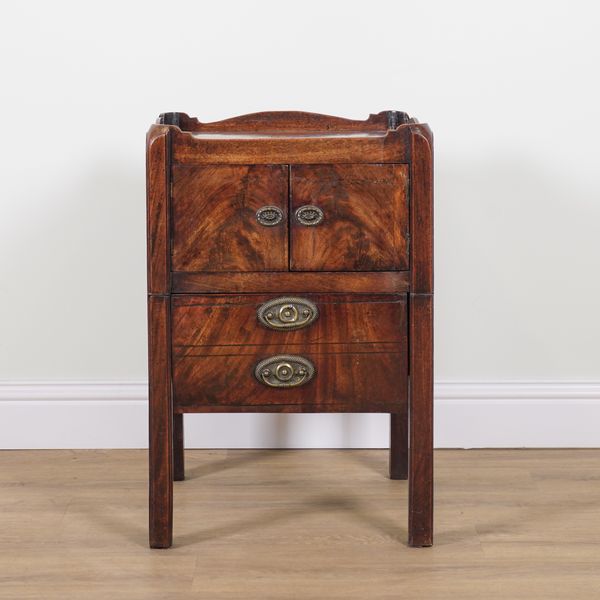 A GEORGE III MAHOGANY NIGHT STAND