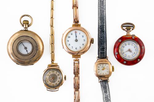 FIVE LADIES WATCHES (5)