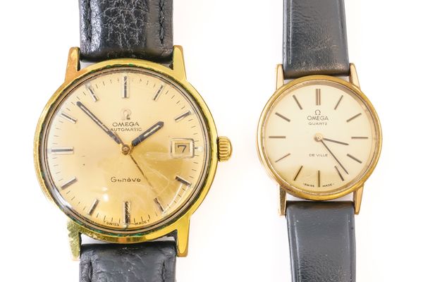 TWO OMEGA WRISTWATCHES (2)