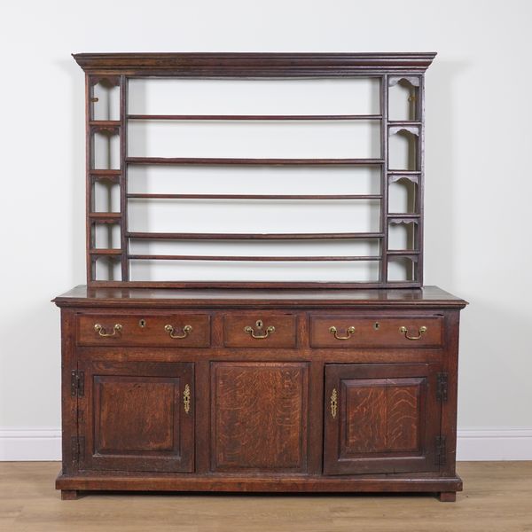 AN 18TH CENTURY OAK DRESSER