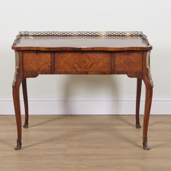 A LATE 18TH CENTURY FRENCH PALISANDER POUDREUSE/DRESSING TABLE