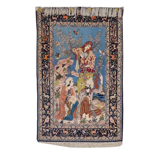 A FINE PICTORIAL ESFAHAN RUG, PERSIAN