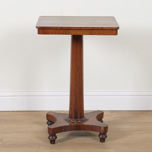 A WILLIAM IV ROSEWOOD RECTANGULAR OCCASIONAL TABLE