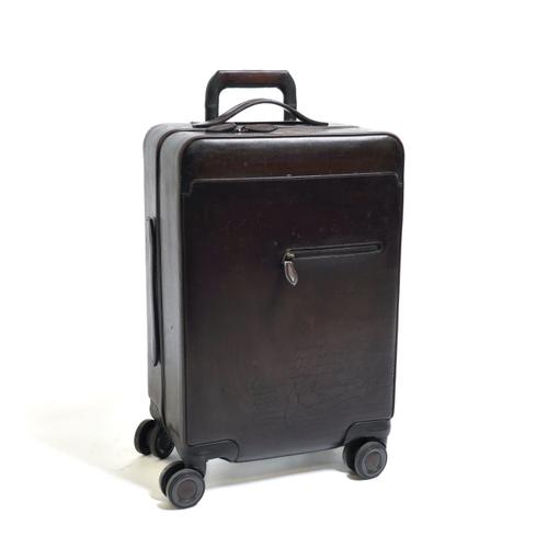 BERLUTI: A BROWN LEATHER SUITCASE