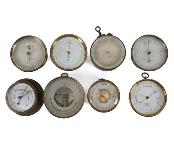 A GROUP OF EIGHT BAROMETERS (8)
