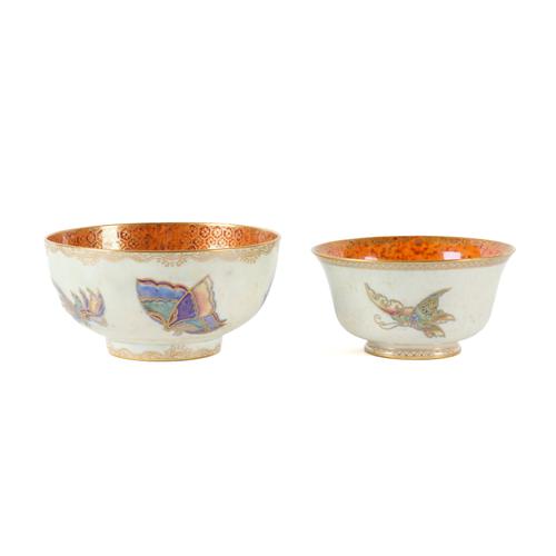 TWO WEDGWOOD BUTTERFLY LUSTRE BOWLS (2)