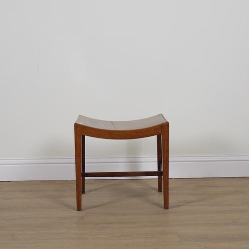 A GEORGE III MAHOGANY STOOL