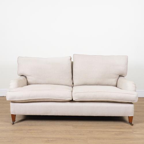 GEORGE SMITH; A CALICO UPHOLSTERED SIGNATURE SOFA