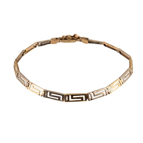 A TWO COLOUR GOLD BRACELET