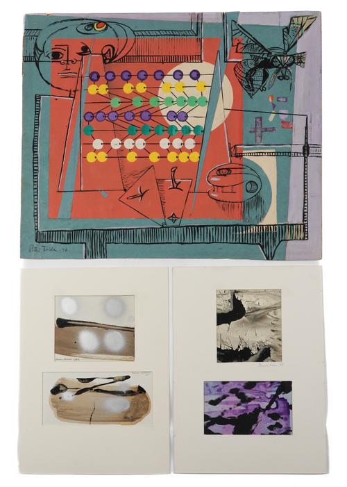 A FOLIO OF MODERN WORKS ON PAPER AND PRINTS (QTY)