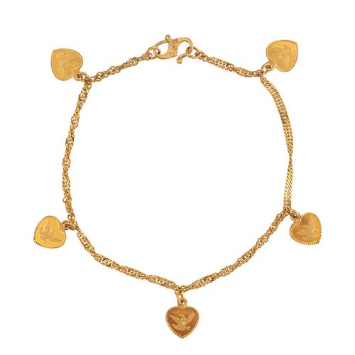 A 22CT GOLD BRACELET