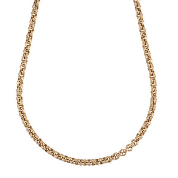 A GOLD BELCHER CHAIN