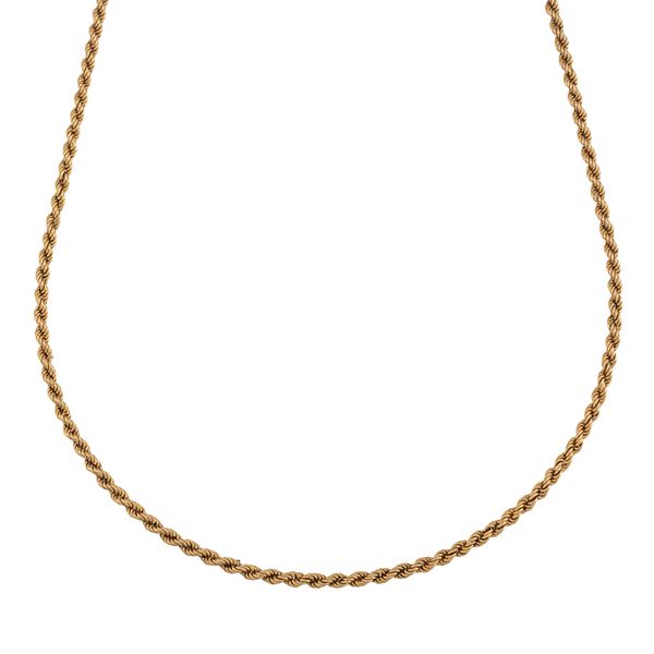 AN 18CT GOLD ROPETWIST LINK NECKCHAIN
