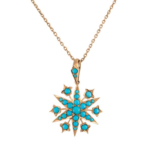 A TURQUOISE STAR PENDANT