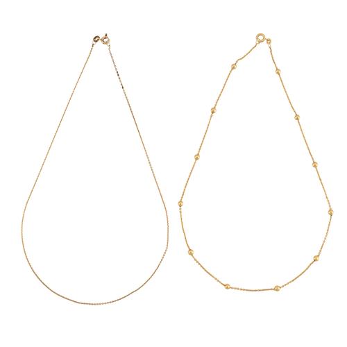 TWO GOLD CHAINS (2)