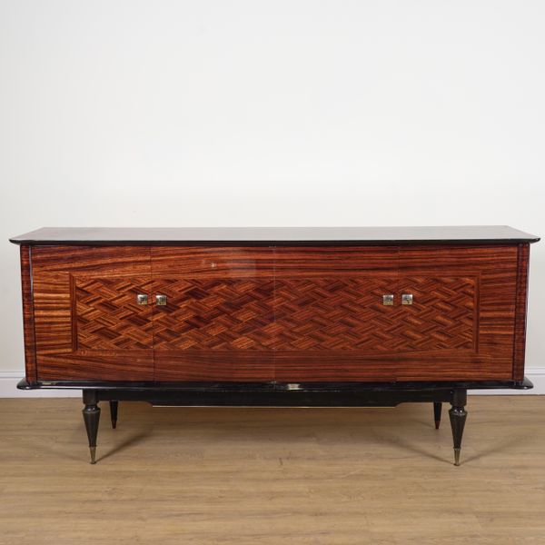 AN EARLY 20TH CENTURY ROSEWOOD COCKTAIL CABINET/ SIDEBOARD