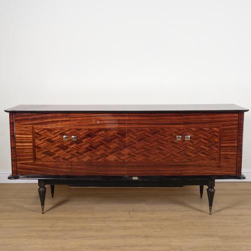 AN EARLY 20TH CENTURY ROSEWOOD COCKTAIL CABINET/ SIDEBOARD