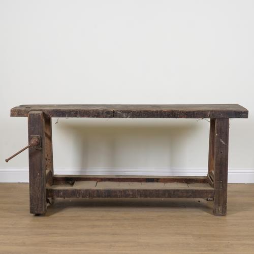 AN EARLY 20TH CENTURY WORK BENCH