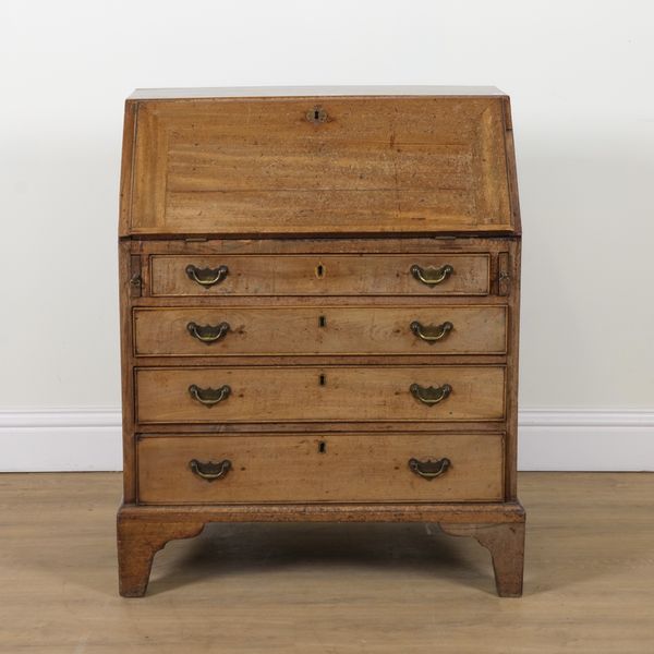 A GEORGE III MAHOGANY BUREAU