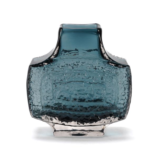 WHITEFRIARS 'TV' VASE IN INDIGO COLOURWAY