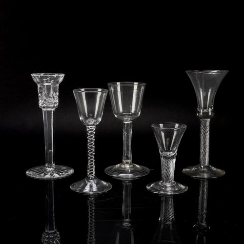 FOUR ENGLISH DRINKING GLASSES (5)