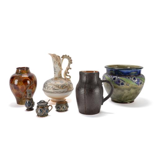 A GROUP OF DOULTON STONEWARES ( 8)