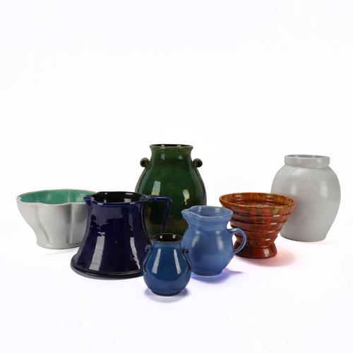 SEVEN PIECES OF CH BRANNAM, BARNSTAPLE, ART POTTERY (7)