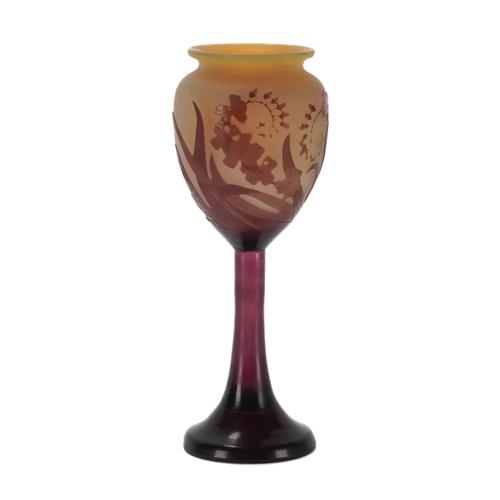 A GALLE CAMEO GLASS VASE