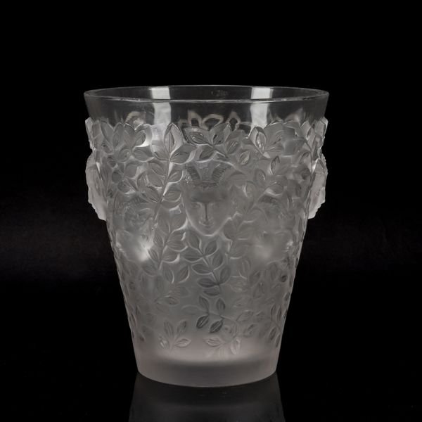 A LALIQUE 'SILENES' VASE