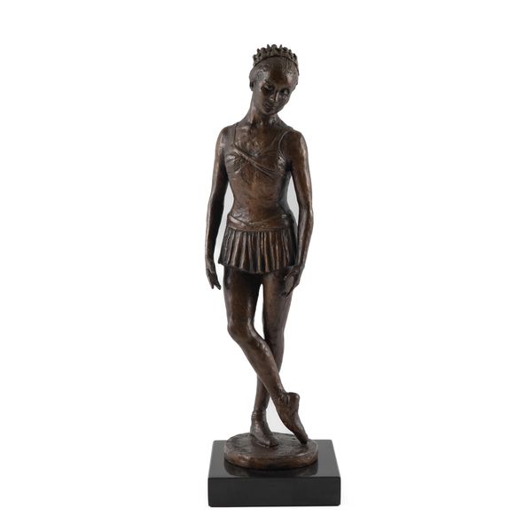 NATHAN DAVID (BRITISH, 1930-2017): A BRONZE SCULPTURE OF BALLET DANCER MERLE PARK