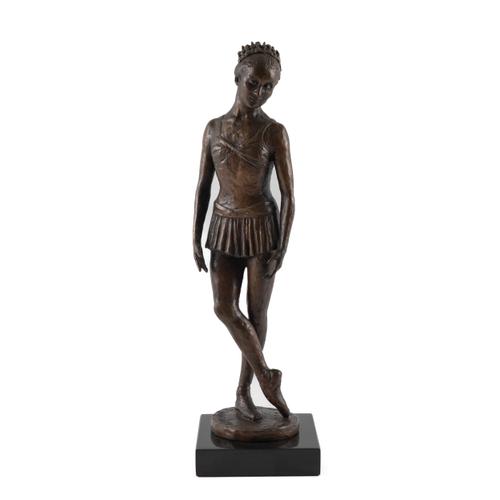 NATHAN DAVID (BRITISH, 1930-2017): A BRONZE SCULPTURE OF BALLET DANCER MERLE PARK